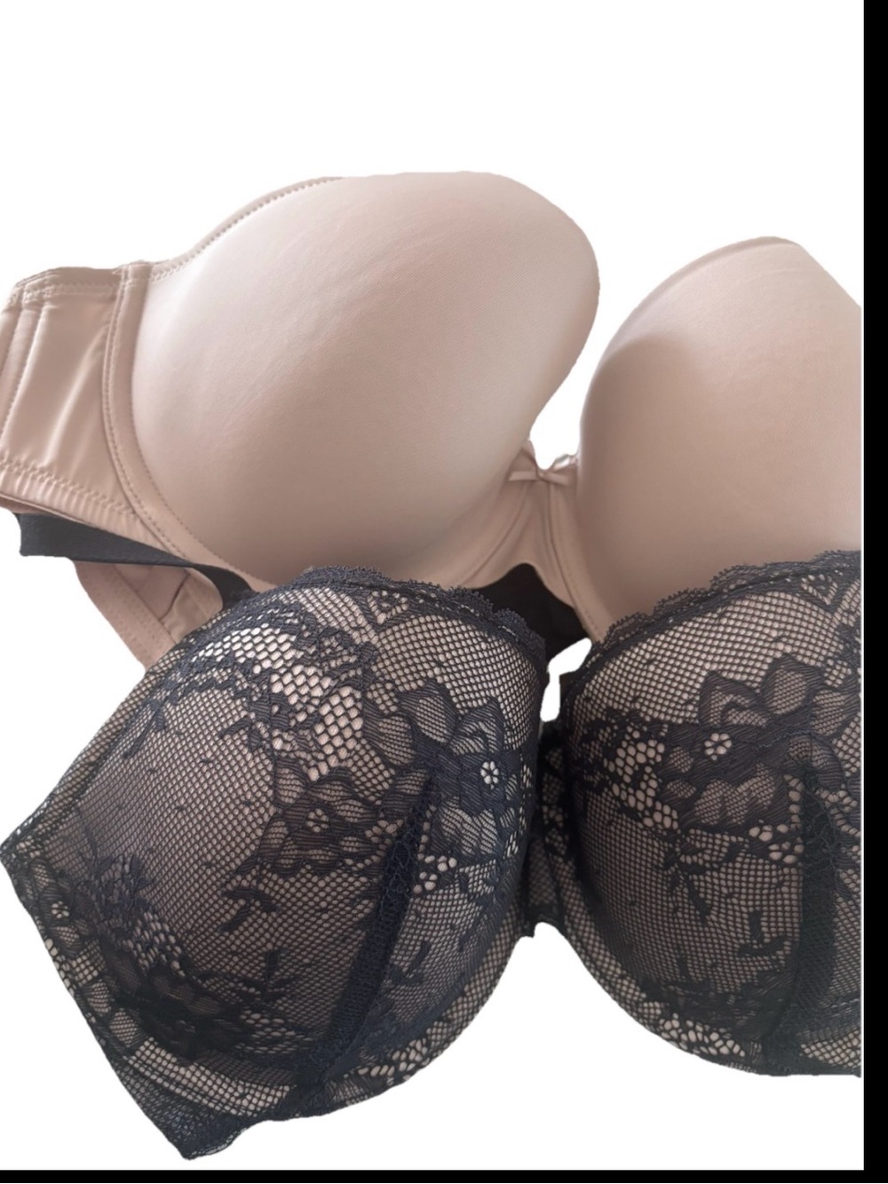 Dorina Women's Chloe Light Padded 2 Piece Bra Set - Black, Beige 40B. - Picture 4 of 4